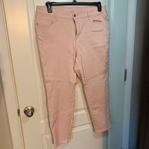 Westport (Dressbarn) Pink Ankle Jeans